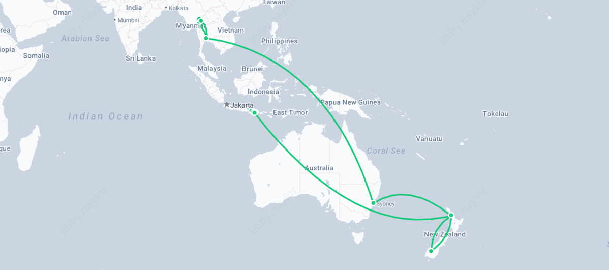 Three Weeks Thailand > NZ >&nbsp;Bali